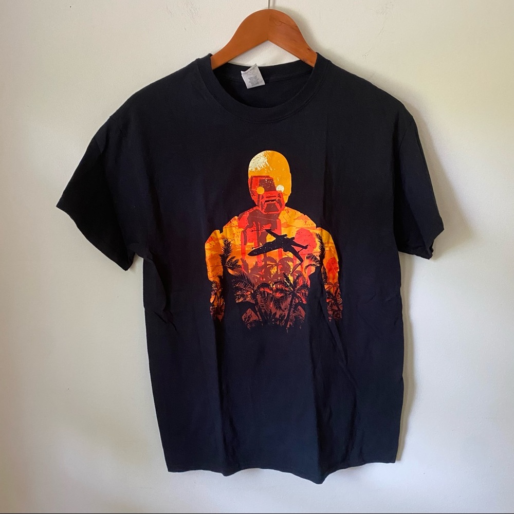 SET OF 5– Star Wars, Space Invaders, Ghostbusters, Mario, Wonder Woman Tees